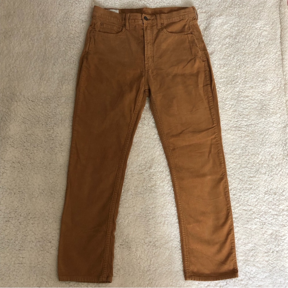 Gap Corduroy Tan Cigarette High Rise Jeans